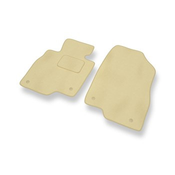 Tapis de Sol Velours adapté pour Mazda 6 III (2012-....) - Premium tapis de voiture - beige