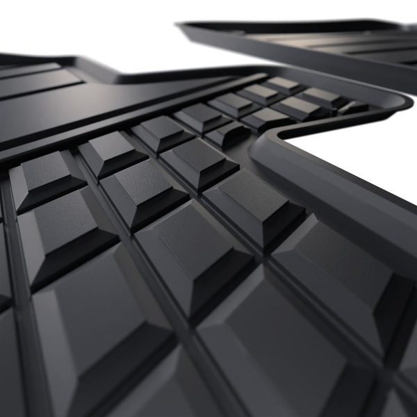 Tapis de sol en TPE adapté pour Audi Q5 II SUV (2017-....) - tapis de voiture - noir