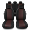 Housses de siège adaptées pour Citroen C1 I, II (2005-2021) - housse siege voiture universelles - couverture siege - PF-RD
