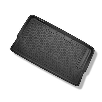 Tapis de coffre adapté pour Mercedes-Benz Classe V W447 Van (06.2014-....) - bac de coffre - protection de coffre voiture - version longue (empattement 3.200 mm; longueur de l’auto 5.140 mm); derriere 3e rangée de sieges; sans séparation de l'espace bagag