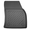 Tapis de sol en TPE adapté pour Volkswagen Touran II Monospace (09.2015-....) - 5 ou 7 sièges; sans la troisième rangée de sièges - tapis de voiture - noir