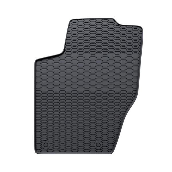 Tapis de sol en caoutchouc adapté pour Peugeot 307 II Break, Hayon, Cabriolet, Berline, SW (2005-2012) - tapis de voiture - noir - 4 pcs.