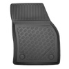 Tapis de sol en TPE adapté pour Skoda Kodiaq SUV (12.2015-10.2022) - 5 ou 7 sièges; sans la troisième rangée de sièges - tapis de voiture - noir