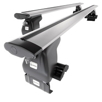 Barres de toit en aluminium adapté pour Kia Spectra Hayon (2004-2009) - Porte-Bagages de Voiture argent - toit normal