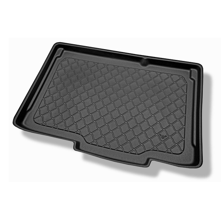 Tapis de coffre adapté pour Opel Corsa D Hayon (2006-11.2014) - bac de coffre - protection de coffre voiture - coffre inférieur