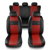 Housses de siège adaptées pour Fiat Doblo I, II, III, IV (2000-2019) - housse siege voiture universelles - couverture siege - XL-RD
