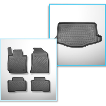 Kit tapis de coffre et tapis de voiture TPE pour: SsangYong Tivoli X150 Crossove