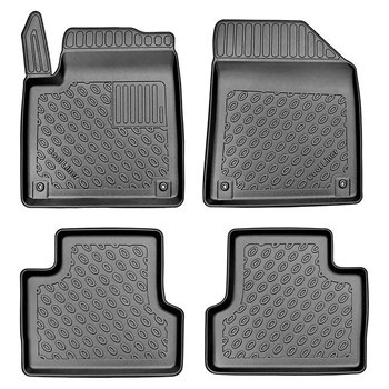 Tapis de sol en TPE adapté pour Jeep Cherokee V SUV (2015-12.2021) - tapis de voiture - noir