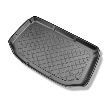 Tapis de coffre adapté pour Chevrolet Aveo T300 Hayon (06.2011-10.2020) - bac de coffre - protection de coffre voiture - coffre supérieur; pour les voitures avec plancher double