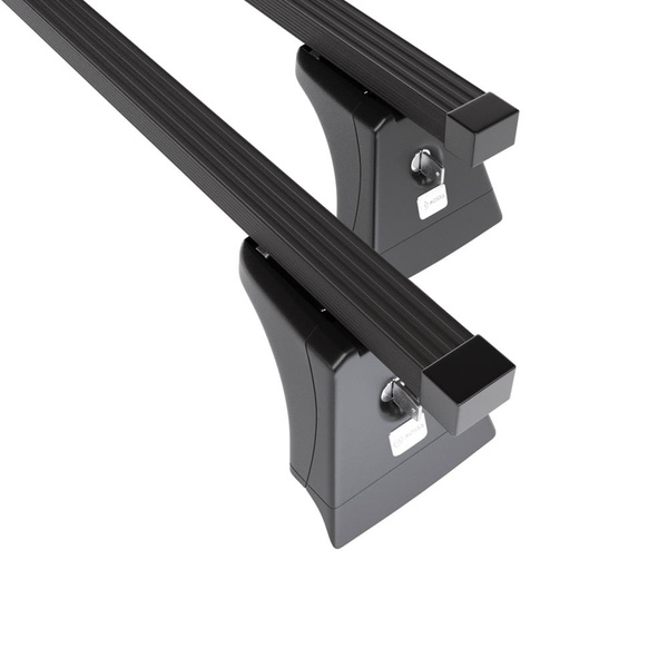 Barres de toit en acier adapté pour Suzuki Across SUV (2021-....) - Porte-Bagages de Voiture noir - rails intégrés