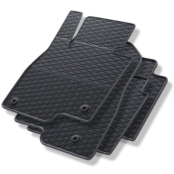 Tapis de sol en caoutchouc adapté pour Mazda 6 III (2012-....) - tapis de voiture - noir