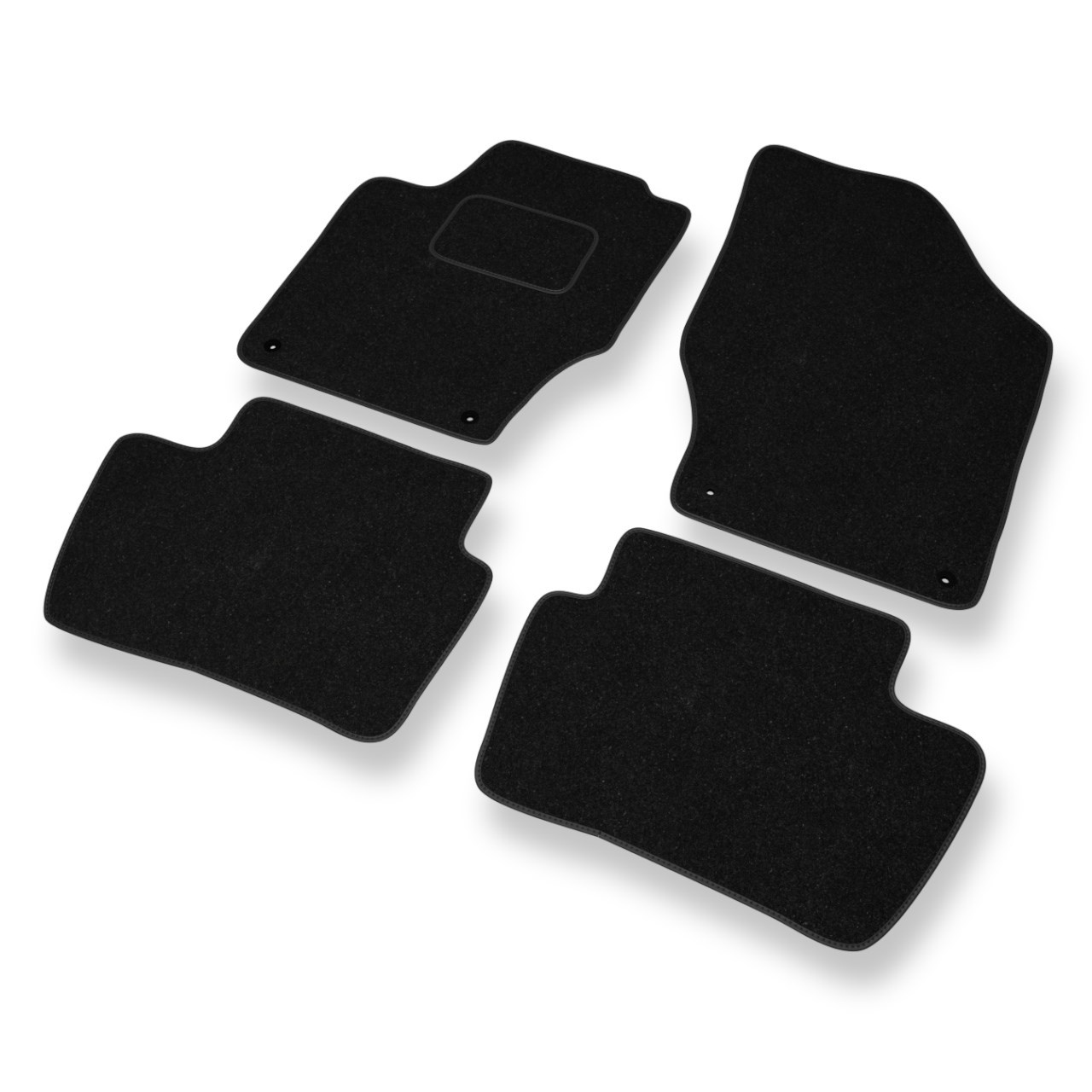 Tapis de Sol Feutres adapté pour Citroen C4 II (2010-2018) - tapis de  voiture - noir