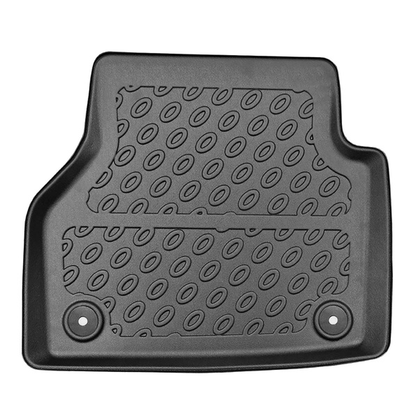 Tapis de sol en TPE adapté pour Audi A6 C8 Avant, Berline (09.2018-....) - aussi pour la version Quattro - tapis de voiture - noir