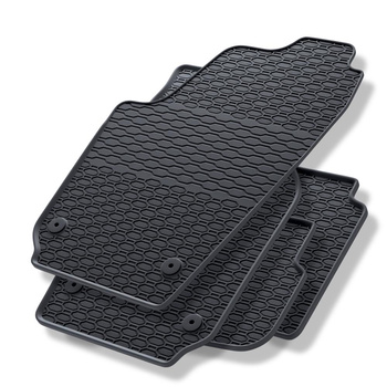 Tapis de sol en caoutchouc adapté pour Seat Ibiza III (2002-2008) - tapis de voiture - noir