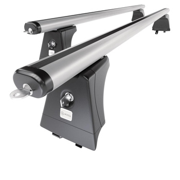 Barres de toit en aluminium adapté pour Hyundai i30 II SW (2012-2017) - Porte-Bagages de Voiture argent - rails intégrés