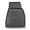 Tapis de sol en TPE adapté pour Tesla Model X SUV (10.2016-12.2020) - 6/7 sièges; avant seulement - tapis de voiture - noir