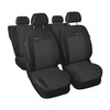 Housses de siège sur mesure adaptées pour Dacia Logan II Berline, Minivan (2012-2020) - housse siege voiture - couverture siege - E1