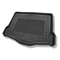 Tapis de coffre adapté pour Nissan Qashqai II J11 Crossover (02.2014-05.2021) - bac de coffre - protection de coffre voiture - coffre inférieur avec roue è usage temporaire (plancher double enlevé du coffre)