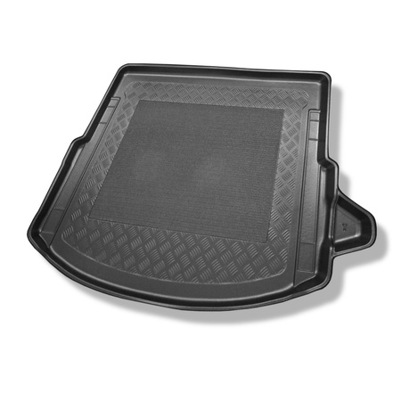 Tapis de coffre adapté pour Land Rover Discovery Sport L550 SUV (01.2015-....) - bac de coffre - protection de coffre voiture - 5/7 places; 3e rangée abaissée; également pour les modeles avec rails de fixation; cavité droite amovible; ainsi que pour le Pl