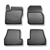 Tapis de sol en TPE adapté pour Ford Focus III Break (03.2011-08.2018) - tapis de voiture - noir