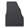 Tapis de sol en caoutchouc adapté pour Renault Kangoo II Van (2008-2021) - tapis de voiture - noir - 3 pcs.