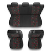 Housses de siège adaptées pour Renault Clio II, III, IV (1990-2019) - housse siege voiture universelles - couverture siege - UNE-RD
