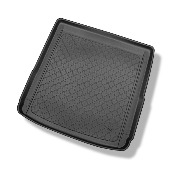 Tapis de coffre adapté pour Audi A4 B9 g-tron Avant (08.2017-02.2023) - bac de coffre - protection de coffre voiture - aussi pour les modèles avec des rails de fixation