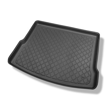 Tapis de coffre adapté pour Volkswagen Tiguan II SUV (05.2016-....) - bac de coffre - protection de coffre voiture - coffre supérieur (seuil de chargement plat); plancher amovible en la position la plus basse; non pour version ehybride