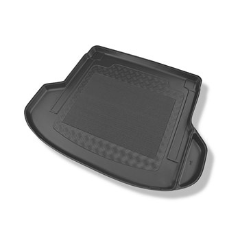 Tapis de coffre adapté pour Kia ProCeed Shooting Brake (12.2018-....) - bac de coffre - protection de coffre voiture - également pour les modeles avec rails de fixation; cavité droite amovible pour les modeles avec haut-parleurs (cavité plus étroite)