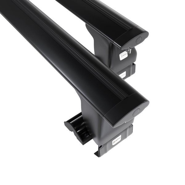 Barres de toit en aluminium adapté pour Nissan Juke mk I (F15) SUV (2010-2019) - Porte-Bagages de Voiture noir - toit normal