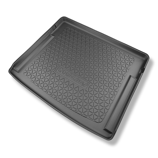 Tapis de coffre adapté pour Nissan Ariya SUV (09.2022-....) - bac de coffre - protection de coffre voiture - coffre supérieur; plancher amovible en la position la plus haute; aussi pour les modèles avec des rails de fixation