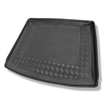 Tapis de coffre adapté pour Volkswagen Caddy Mixt Life, Comfortline, Trendline Break (2004-10.2020) - bac de coffre - protection de coffre voiture - 5 places; insonorisation sur les parois du coffre; avec la grille d'usine derriere 2e rangée de sieges