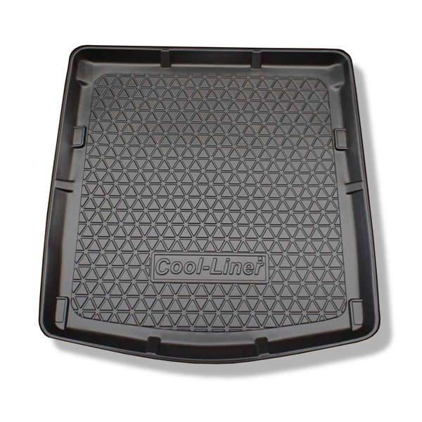 Tapis de coffre adapté pour Audi A4 B8 Berline (01.2008-10.2015) - bac de coffre - protection de coffre voiture - aussi pour la version Quattro