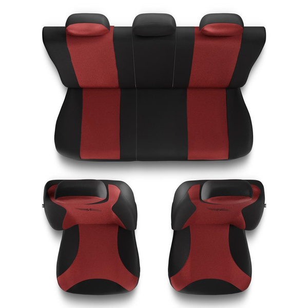 Housses de siège adaptées pour Citroen C3 Aircross I, II (2017-....) - housse siege voiture universelles - couverture siege - TR-RD