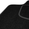 Tapis de Sol Velours adapté pour Fiat Doblo II Van (2009-2016) - Premium tapis de voiture - noir