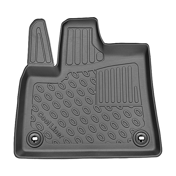 Tapis de sol en TPE adapté pour Peugeot Partner (electric) Van (2023-....) - tapis de voiture - noir