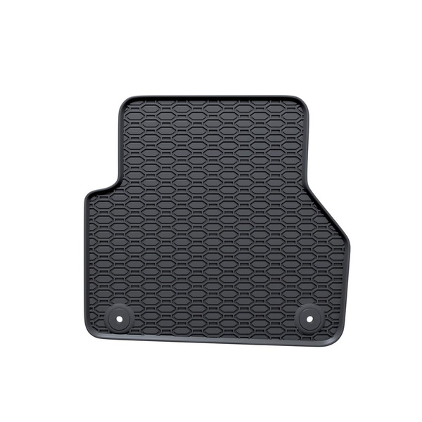 Tapis de sol en caoutchouc adapté pour Audi A6 C8 Berline, Avant (2018-....) - tapis de voiture - noir - 4 pcs.
