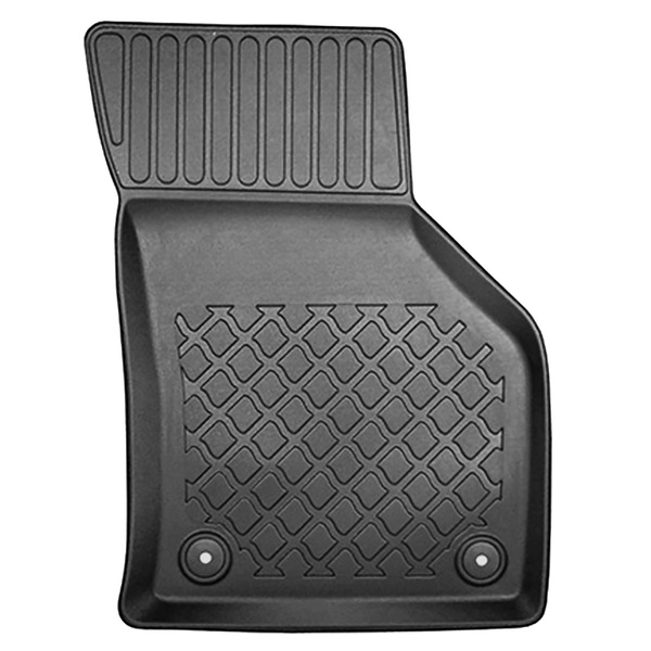 Tapis de sol en TPE adapté pour Audi A3 8V Hayon, Sportback (08.2012-03.2020) - tapis de voiture - noir