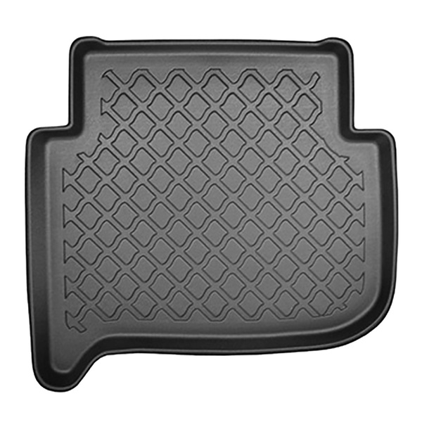 Tapis de sol en TPE adapté pour Volkswagen Touran I Monospace (12.2015-10.2022) - 5 ou 7 sièges; sans la troisième rangée de sièges - tapis de voiture - noir