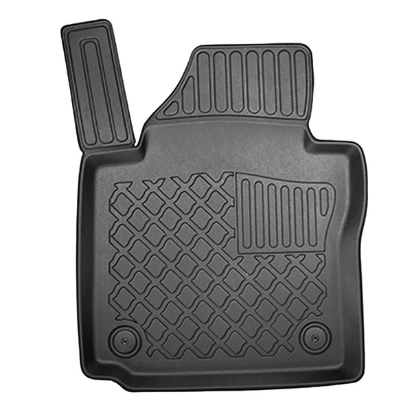 Kit tapis de coffre et tapis de voiture TPE pour: Volkswagen Touran I 1T Monospace (09.2010-08.2015) - 7 places;3ème rangée abaissée