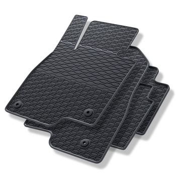 Tapis de sol en caoutchouc adapté pour Mazda 3 III (2013-2018) - tapis de voiture - noir