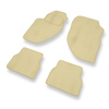 Tapis de Sol Velours adapté pour Alfa Romeo 166 I Berline (1998-2003) - Premium tapis de voiture - beige