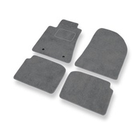 Tapis de Sol Velours adapté pour Toyota Avensis II (2003-2008) - Premium tapis de voiture - gris