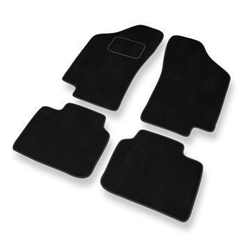 Tapis de Sol Velours adapté pour Fiat Tipo I (1988-1995) - Premium tapis de voiture - noir