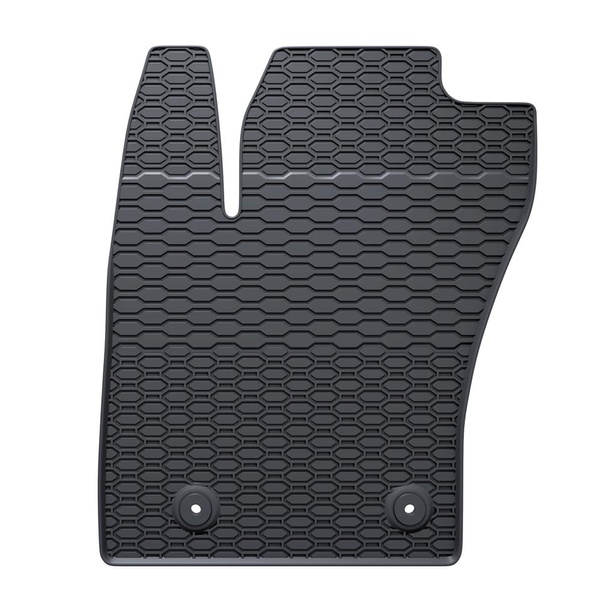 Tapis de sol en caoutchouc adapté pour Fiat Tipo (2016-....) - tapis de voiture - noir