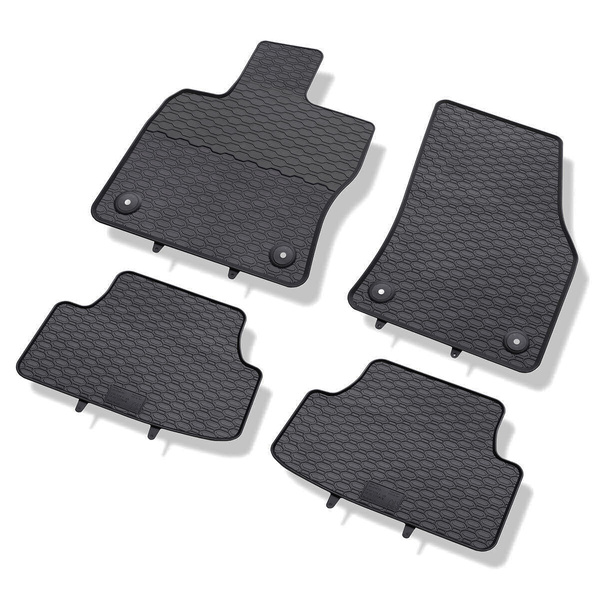 Tapis de sol en caoutchouc adapté pour Cupra Ateca (2018-....) - tapis de voiture - noir