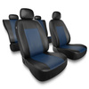 Housses de siège adaptées pour Alfa Romeo 146 (1994-2001) - housse siege voiture universelles - couverture siege - CM-BL