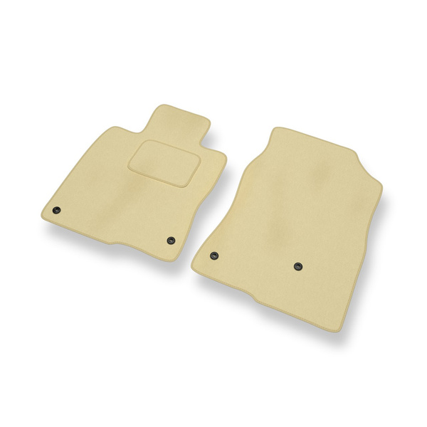 Tapis de Sol Velours adapté pour Honda Civic X Coupé, Hayon, Berline (2017-2021) 3 portes, 5 portes - Premium tapis de voiture - beige