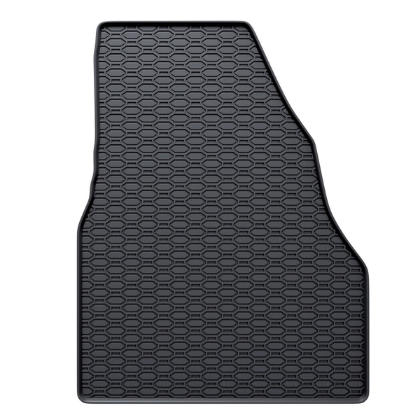 Tapis de sol en caoutchouc adapté pour Renault Kangoo II Van (2008-2021) - tapis de voiture - noir - 2 pcs.
