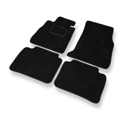 Tapis de Sol Velours adapté pour BMW 4 F32, F36 Coupé, Gran Coupé (2014-2021) - Premium tapis de voiture - noir